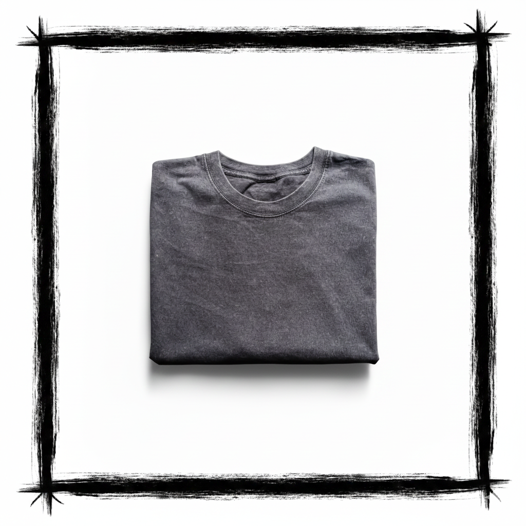 Playera Acid Wash  Gris  230 Gramos