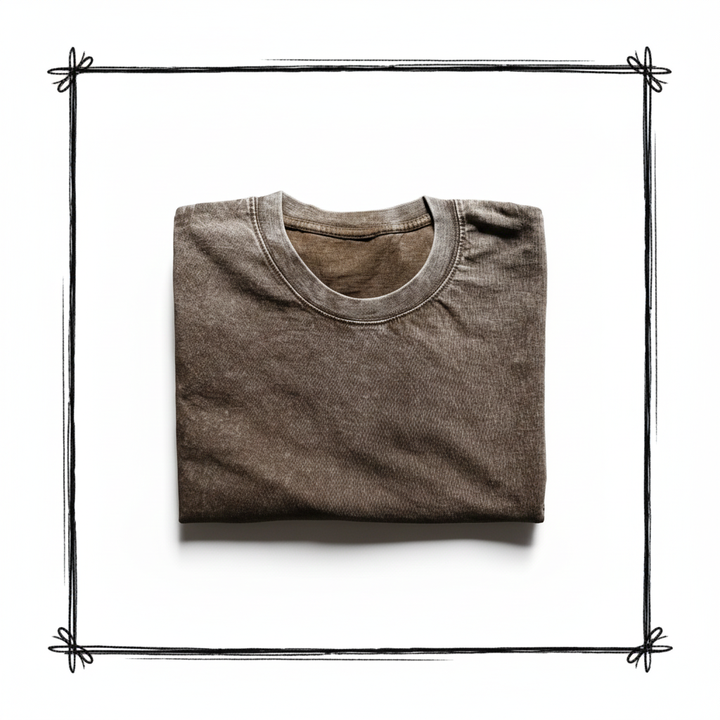 Playera Acid Wash Verde 230 Gramos