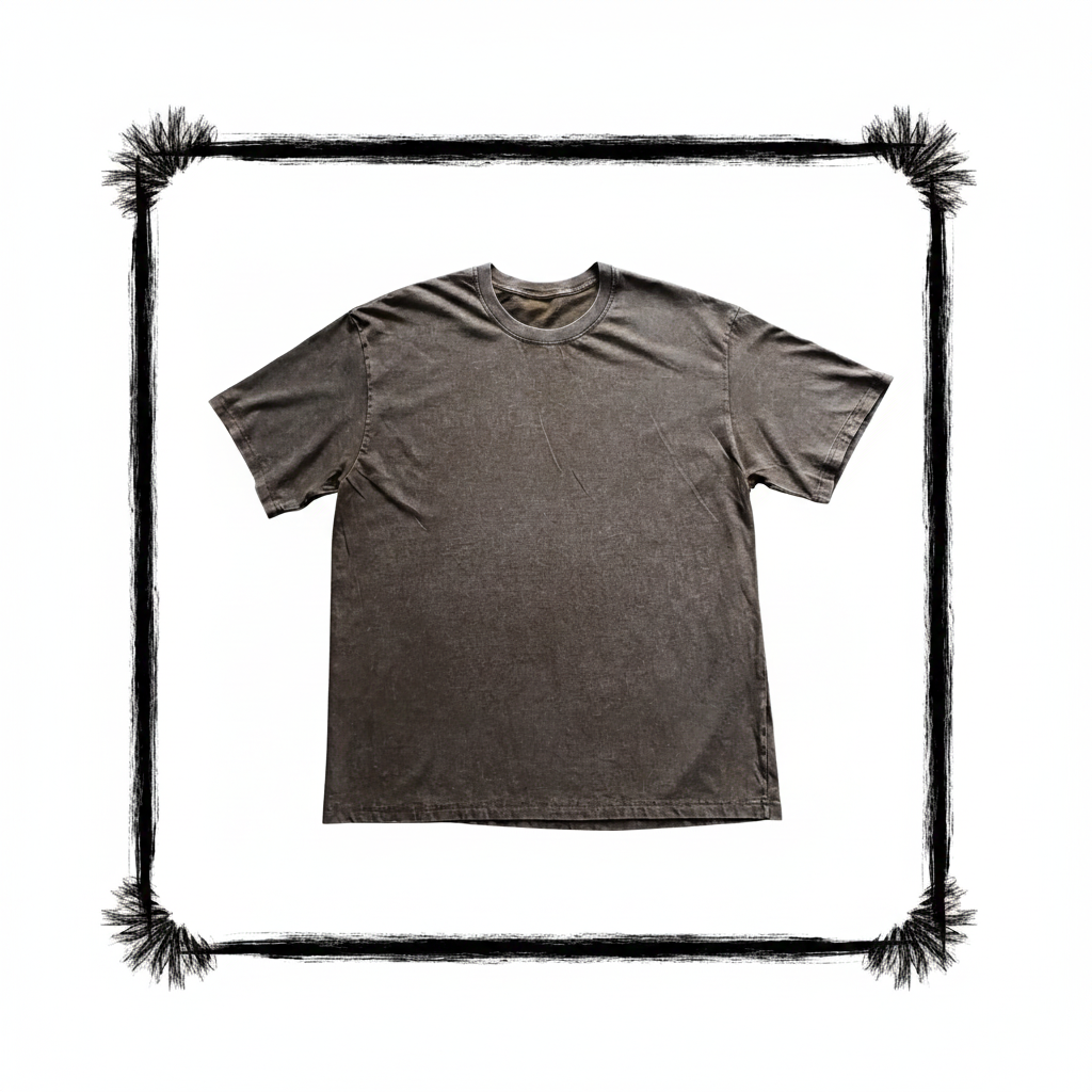 Playera Acid Wash Verde 230 Gramos