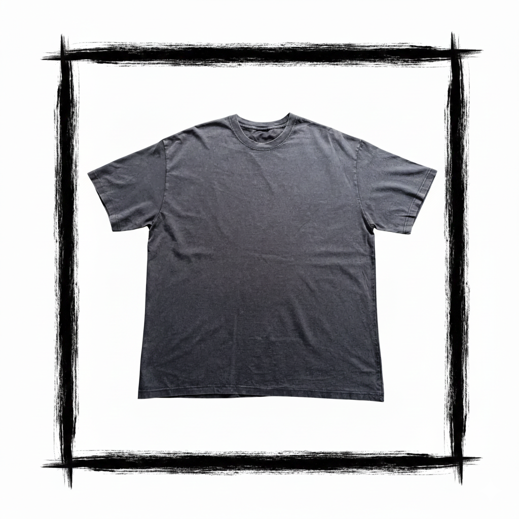 Playera Acid Wash  Gris  230 Gramos