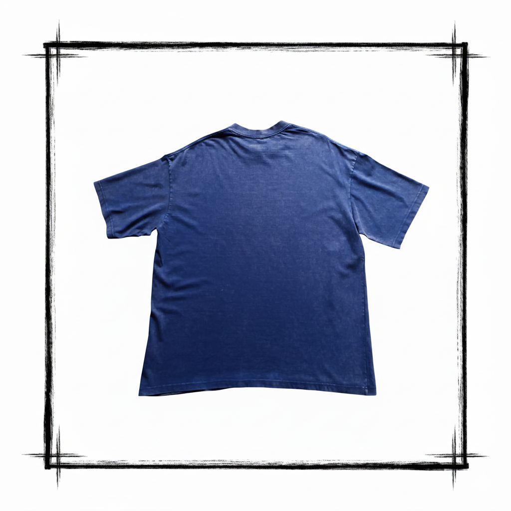 Playera Acid Wash azul 230 Gramos