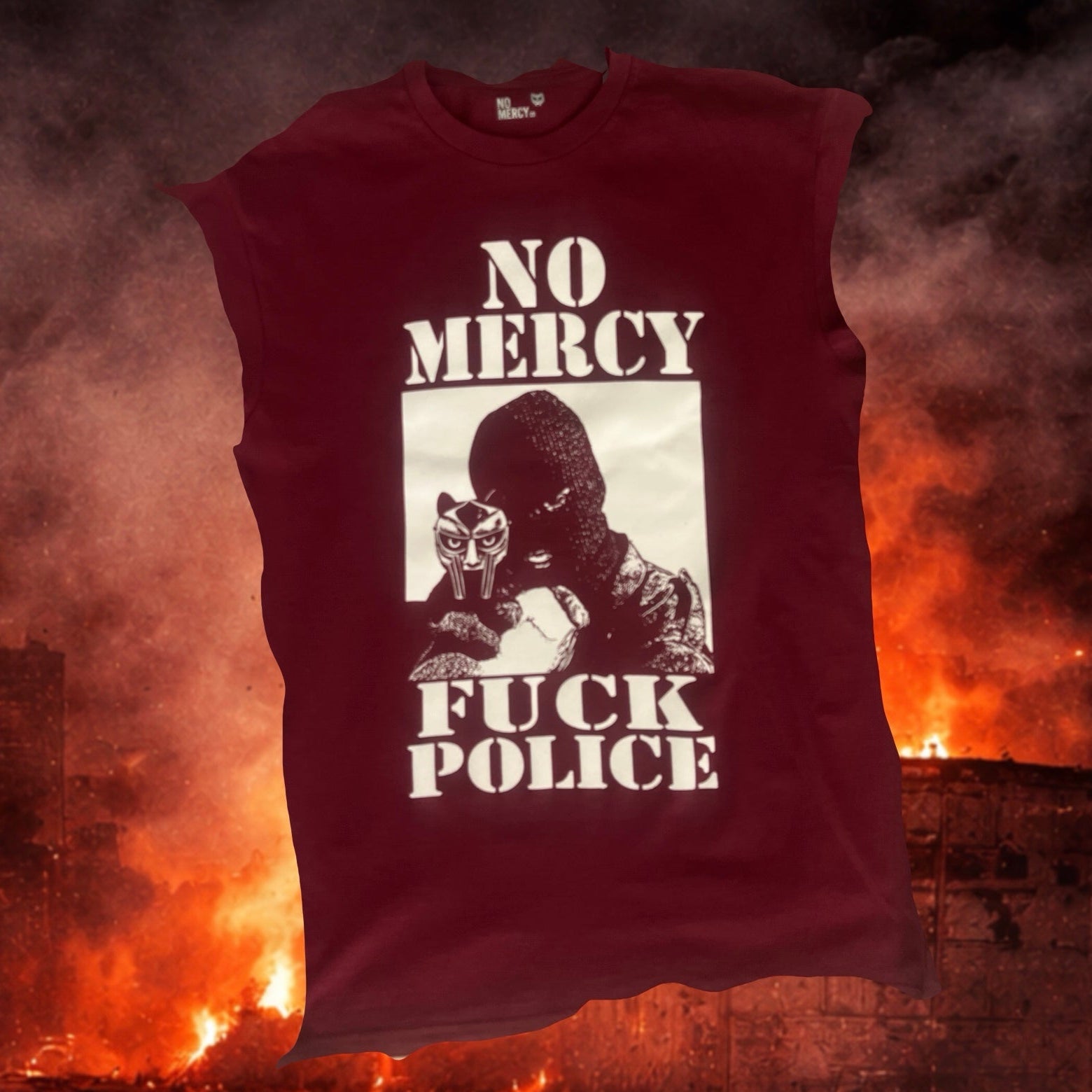 NO MERCY STATEMENT TEE – F$&K POLICE EDITION