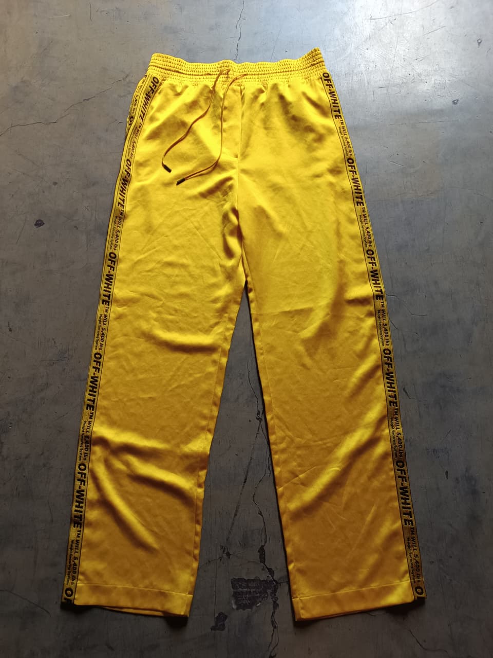 Off-White Off White Mens Track Pants Yellow Jogger  Italy (Nuevo) 2016 y 2019