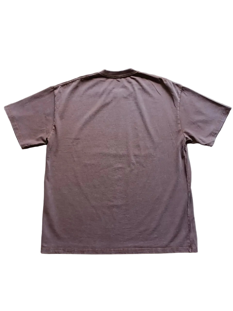 Playera Oversize 280G Café Acid Wash