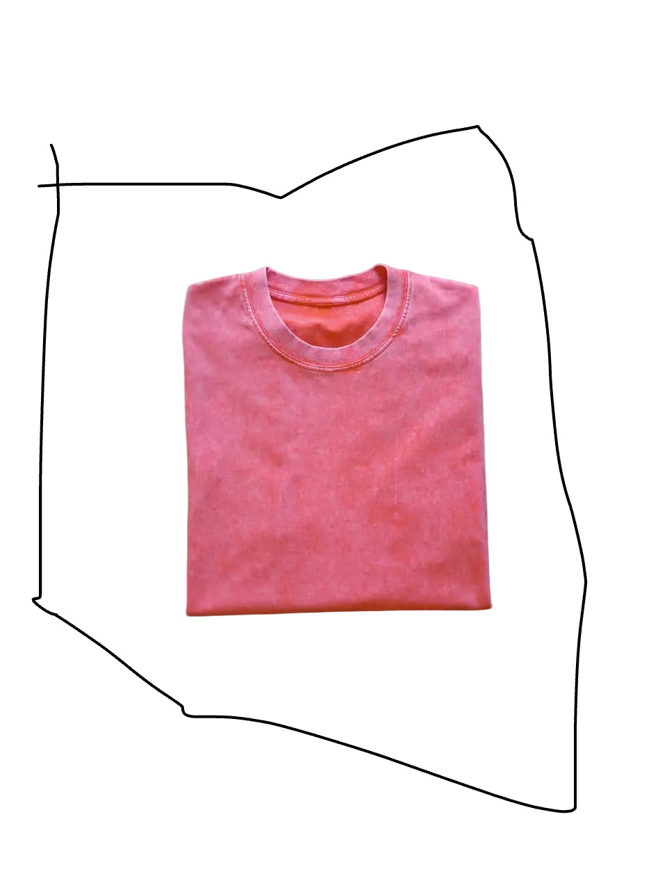 Salmon Acid 280G Tee – Blank-US