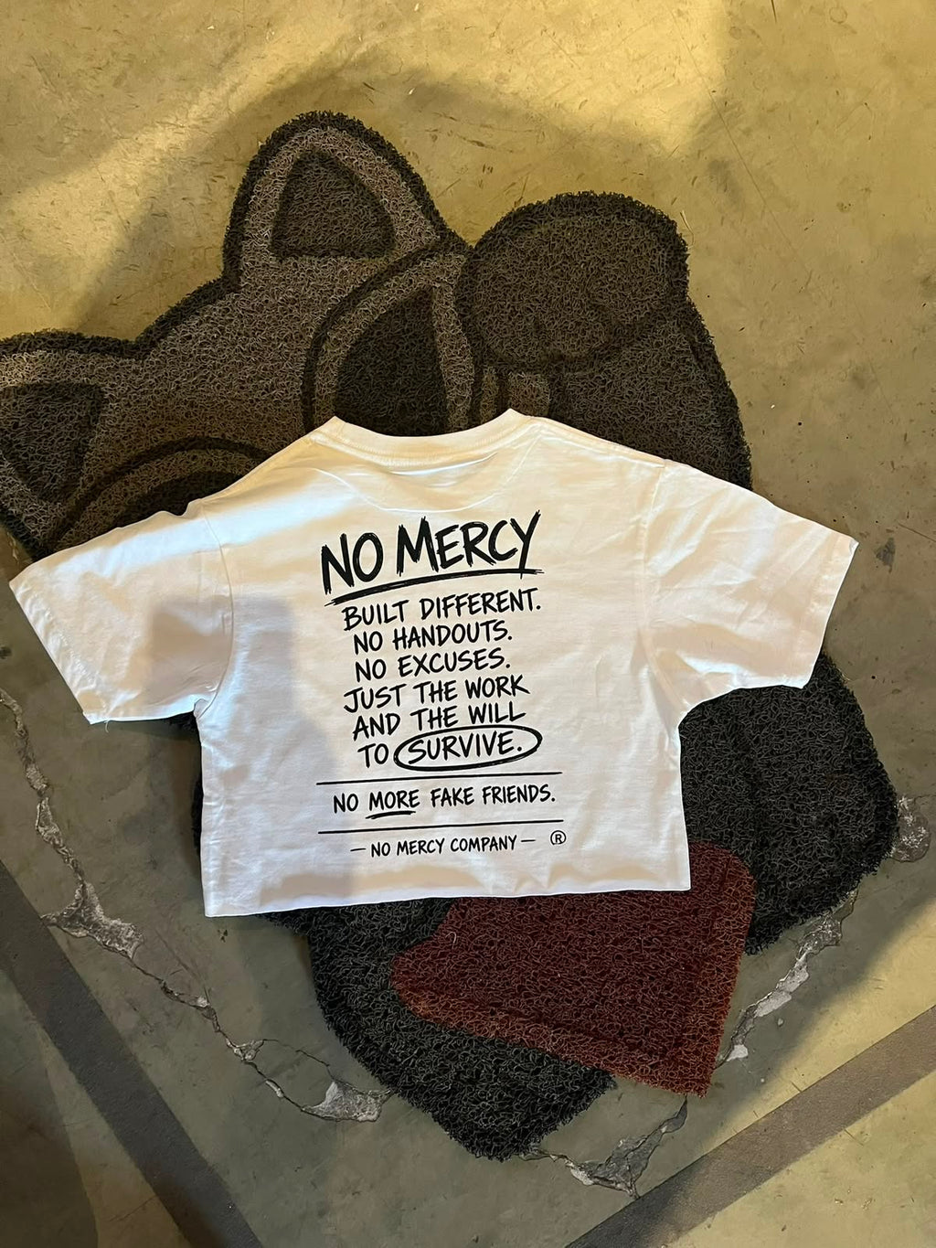 No Mercy Code Crop Top