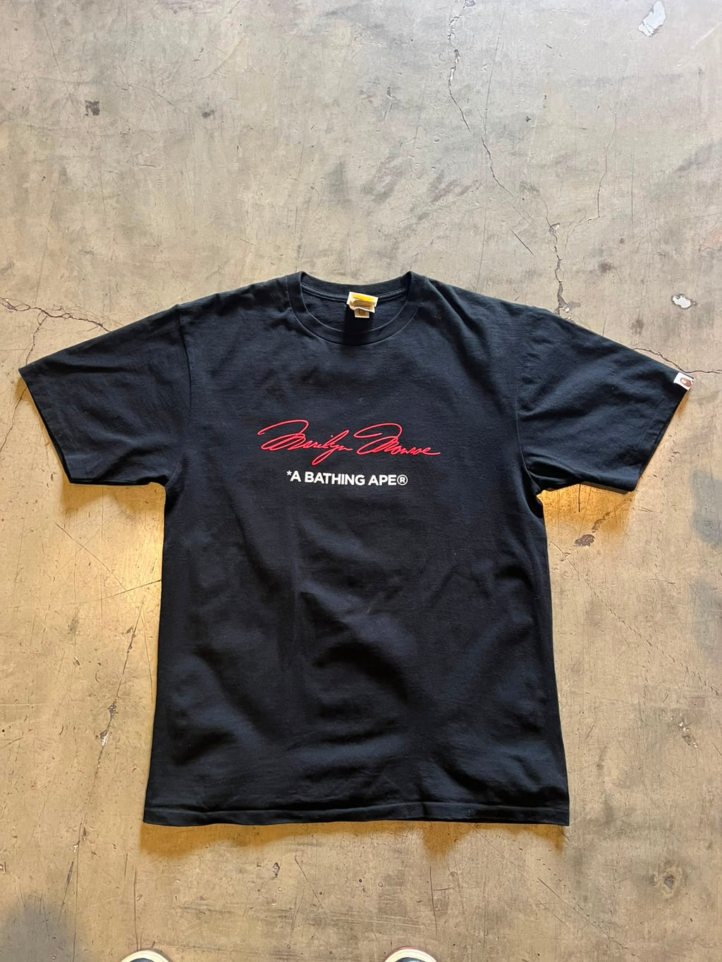 Vintage 2005 A Bathing Ape BAPE x Marilyn Monroe Camo Tee Black XL (Reducida)