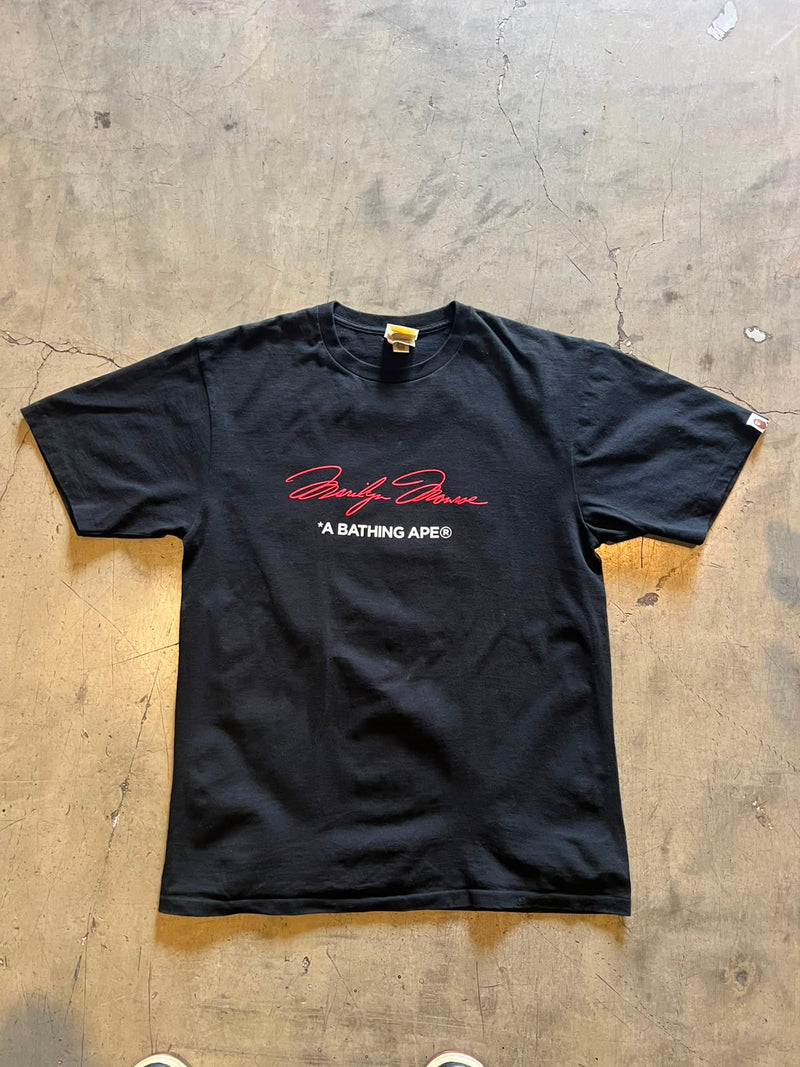 Vintage 2005 A Bathing Ape BAPE x Marilyn Monroe Camo Tee Black XL (Reducida)