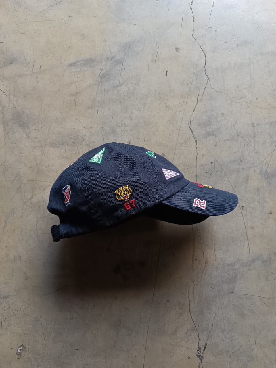 Polo Ralph Lauren Multi Patch Varsity Cap Navy – Second Hand