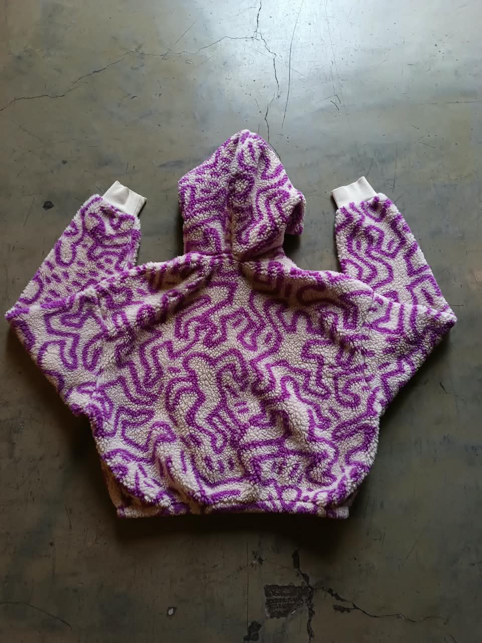 H&M × Keith Haring Sherpa Fleece Jacket Purple – 2022