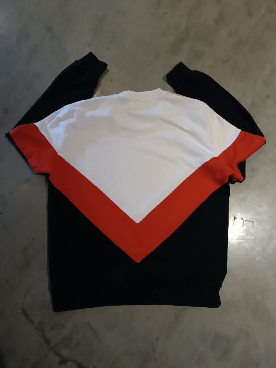 Fred Perry × Raf Simons Chevron Insert Sweatshirt — SS16