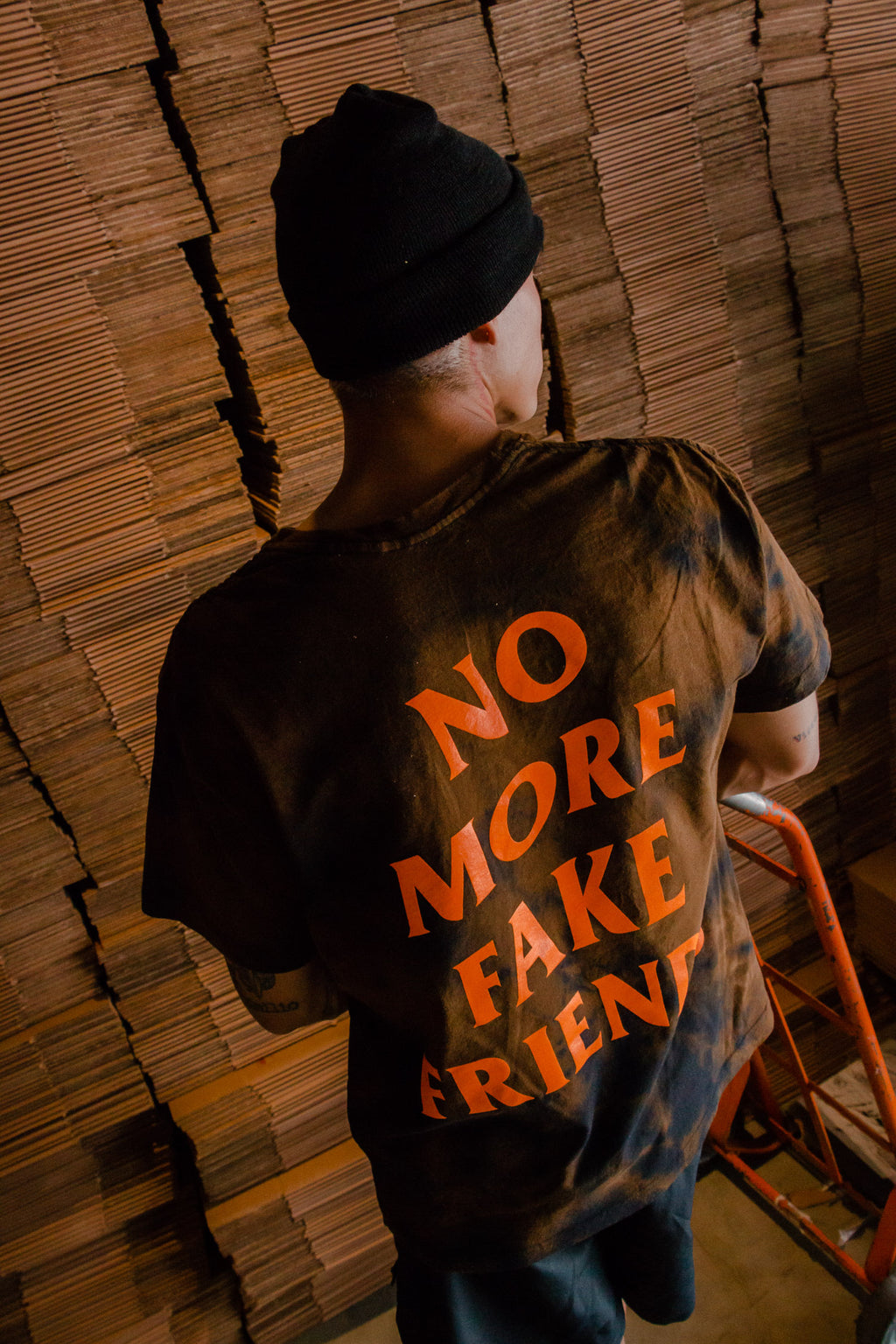 No More Fake Friends "Brown" Tee