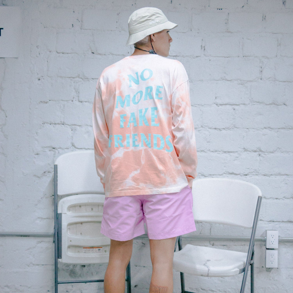 No More Fake Friends Tye Die "Peach" Manga Larga
